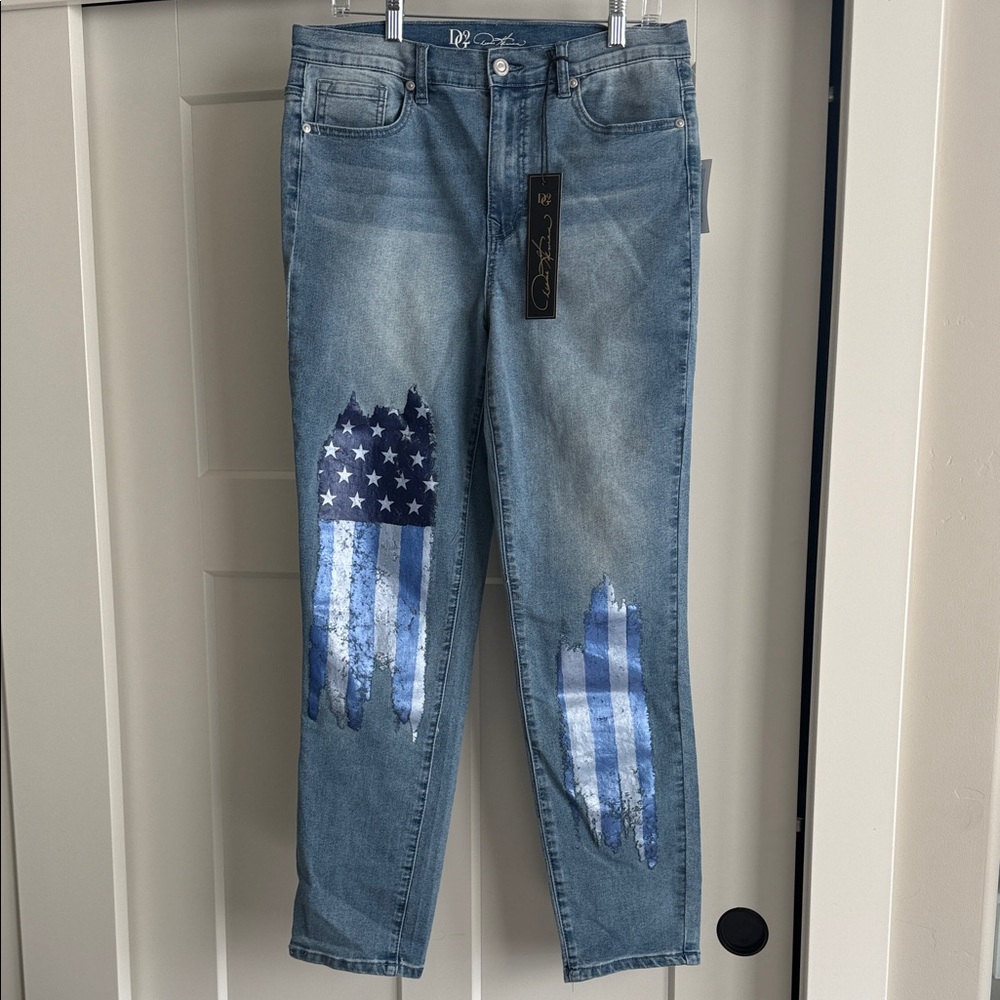 NWT DG2 Tall Patriotic Women Jeans
